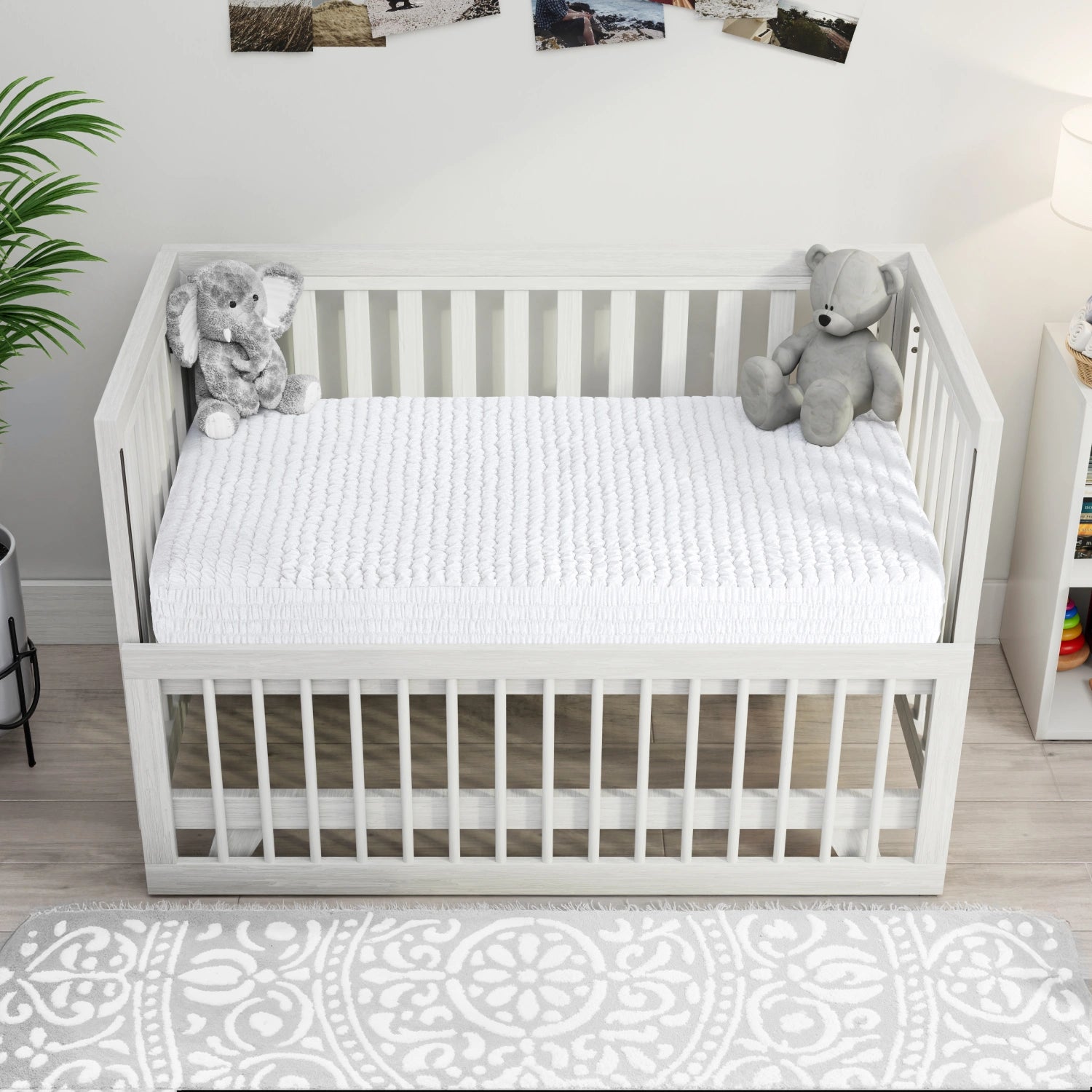 Crisp White Mattress Protector Crib Size