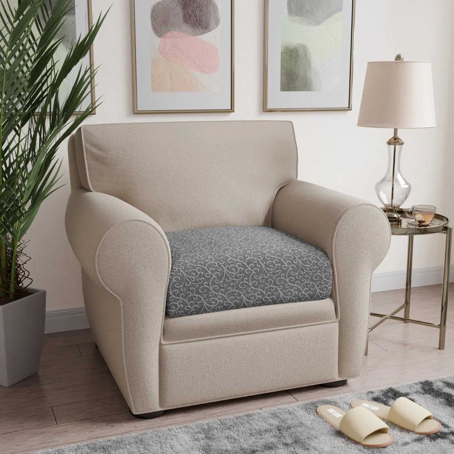 Grey Arabesco