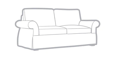 PEARCE ROLL ARM 3 SEATER SOFA