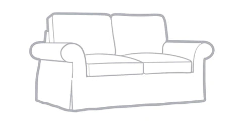 PEARCE ROLL ARM LOVESEAT