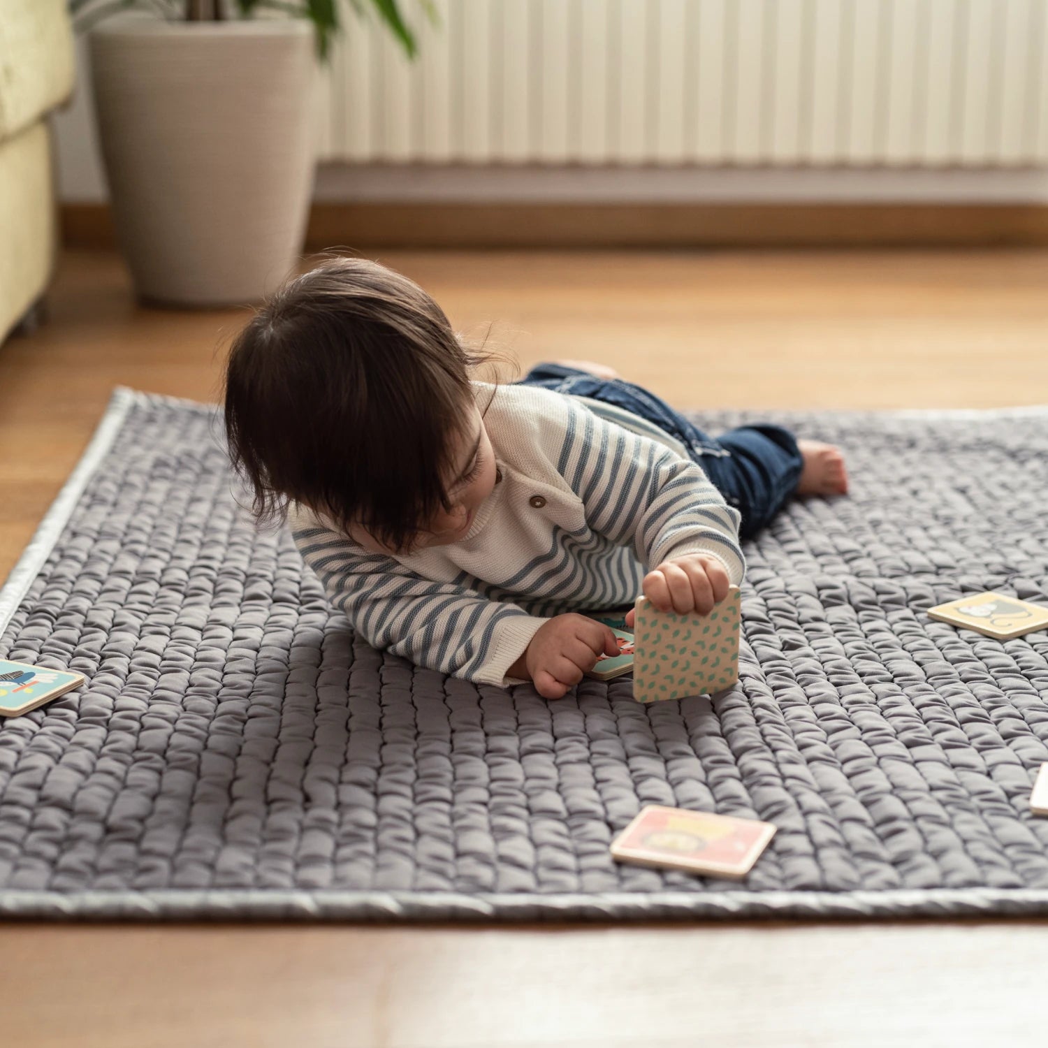 Light Grey Waterproof Blanket Twin