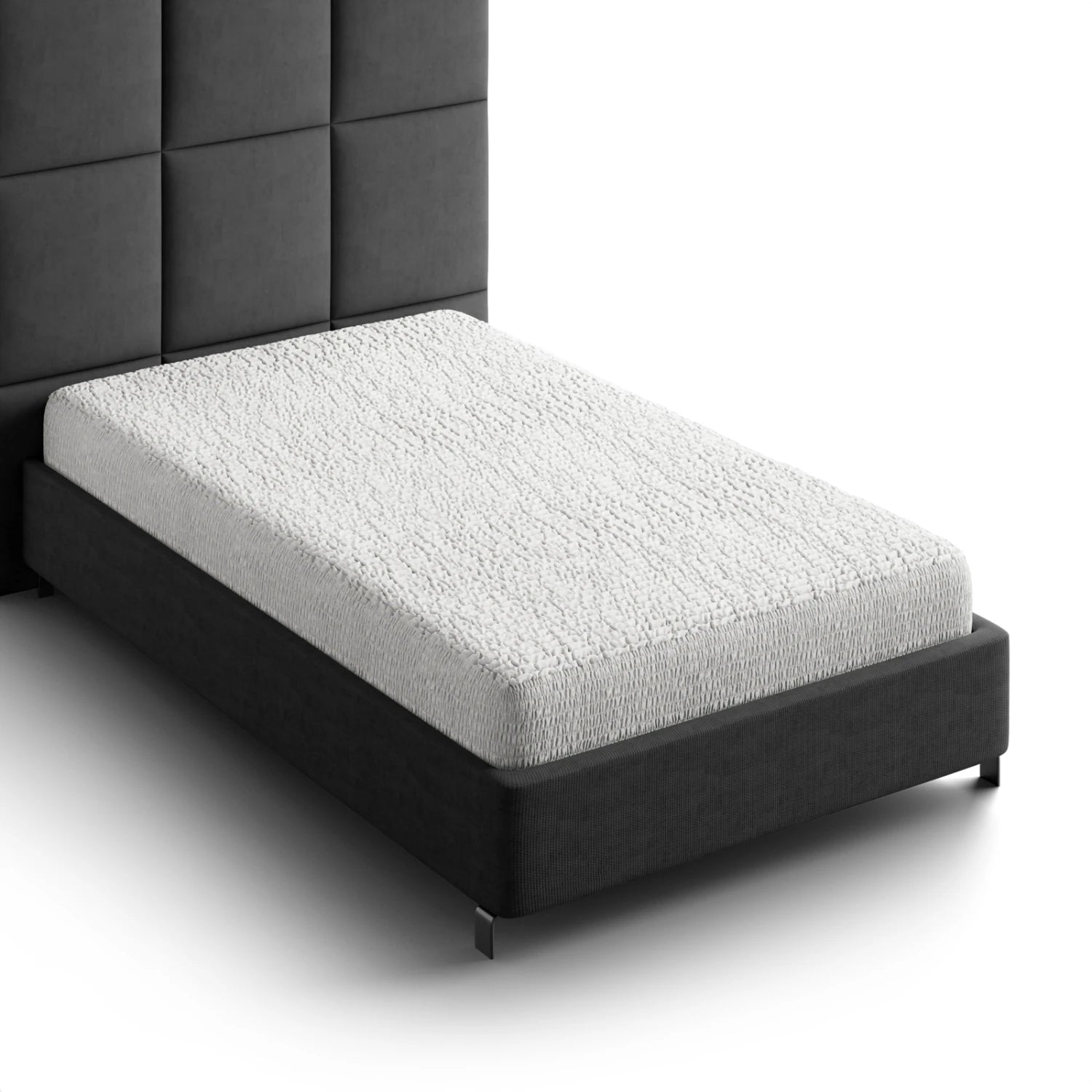 Crisp White Mattress Protector Twin Size