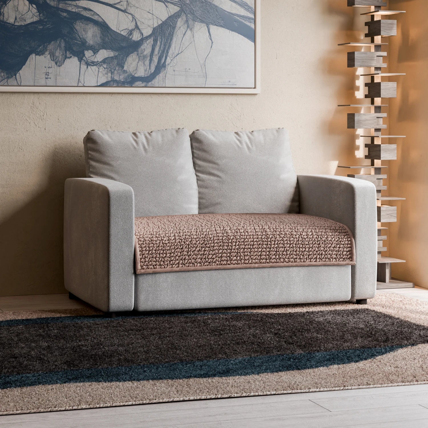 Marsala Waterproof Blanket Loveseat
