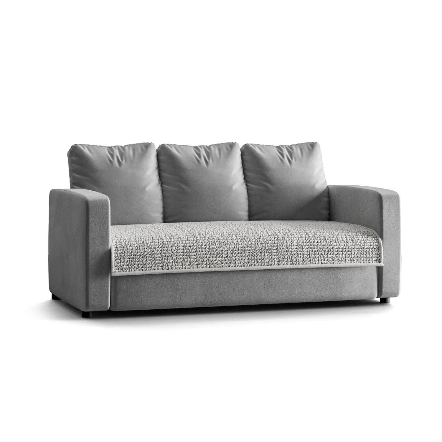 Light Grey Waterproof Blanket 3 Seater Sofa