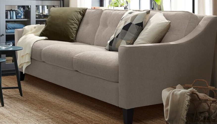 White sofa without cover