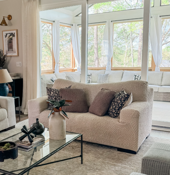 These slipcovers made my tired old sofa look brand new