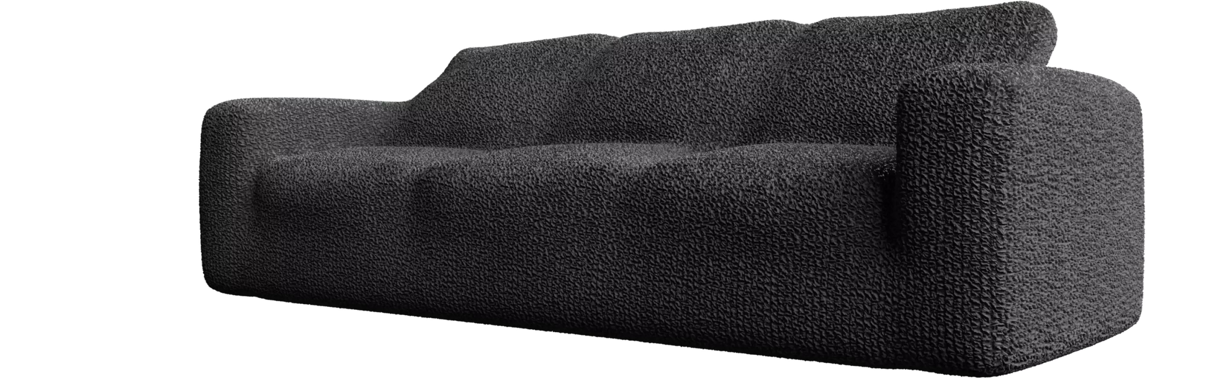 Black sofa cover