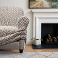 Venezia Cream Loveseat 2 Seater Slipcover, Microfibra Printed Collection