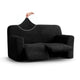 2 Seater Recliner Slipcover, Comfort Collection – Black, front view | Black