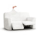 2 Seater Recliner Slipcover, Comfort Collection – Crisp White, front view | Crisp White