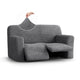 2 Seater Recliner Slipcover, Comfort Collection – Dark Grey, front view | Dark Grey