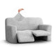 2 Seater Recliner Slipcover, Comfort Collection – Light Grey, front view | Light Grey