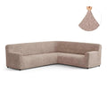 Cipria Corner Sofa Slipcover, Microfibra Collection