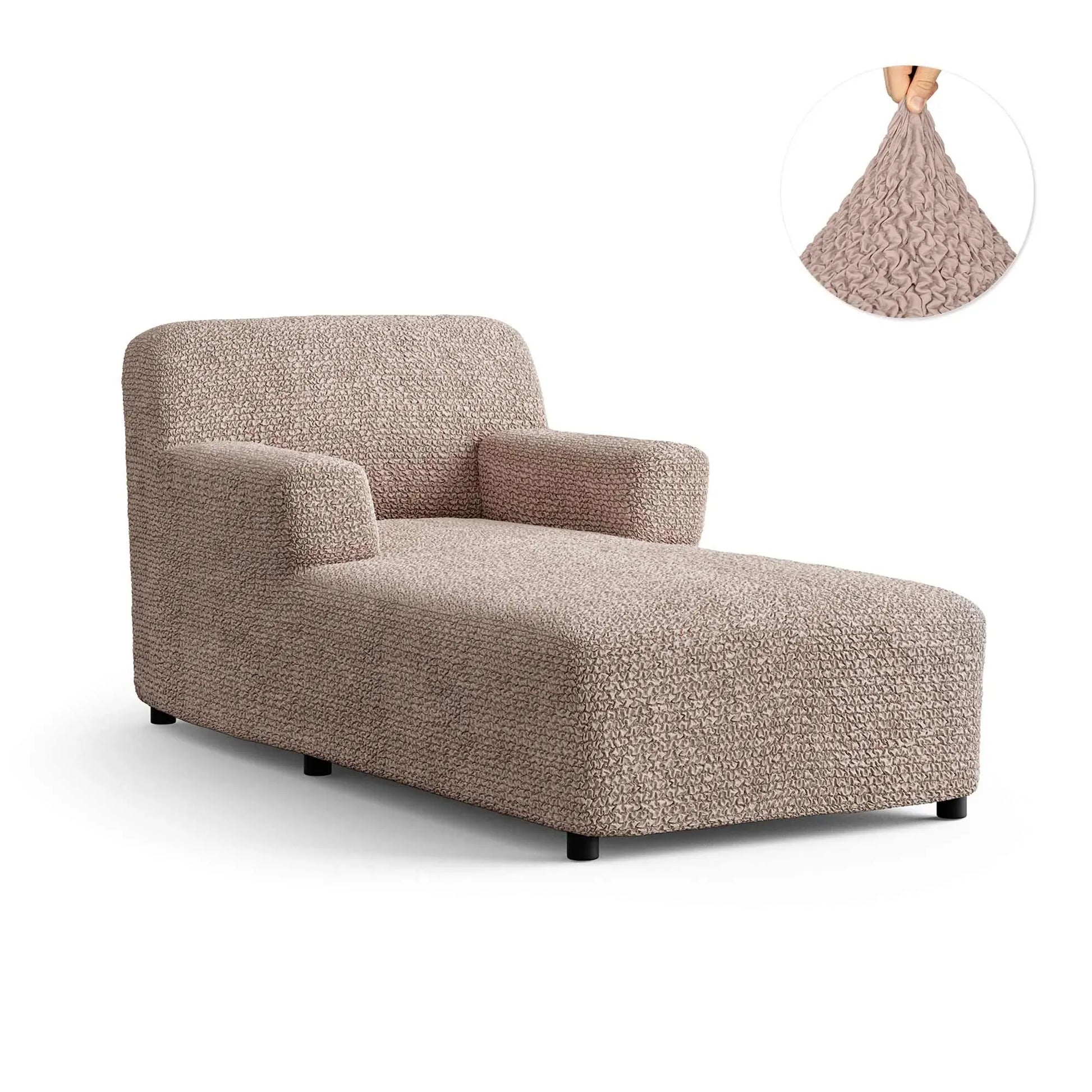 Cipria Chaise Lounge Slipcover, Microfibra Collection