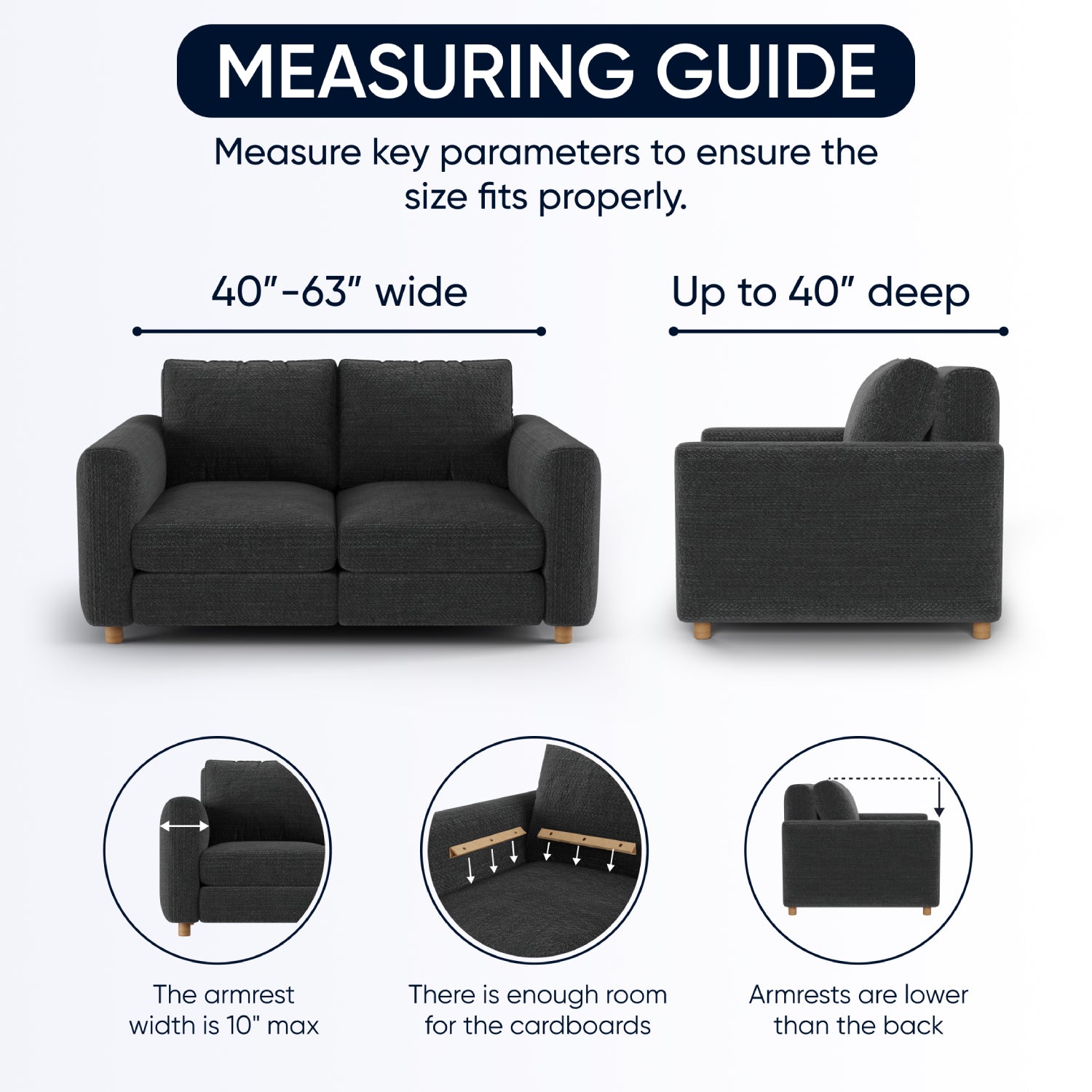  Loveseat 2 Seater Slipcover, Jacquard 3D Collection