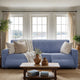 3 Seater Recliner Slipcover, Comfort Collection – Blue, interior view 3 | Blue