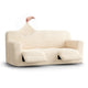 3 Seater Recliner Slipcover, Comfort Collection – Cream, front view | Cream