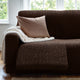 3 Seater Recliner Slipcover, Comfort Collection – Dark Brown, interior view 2 | Dark Brown