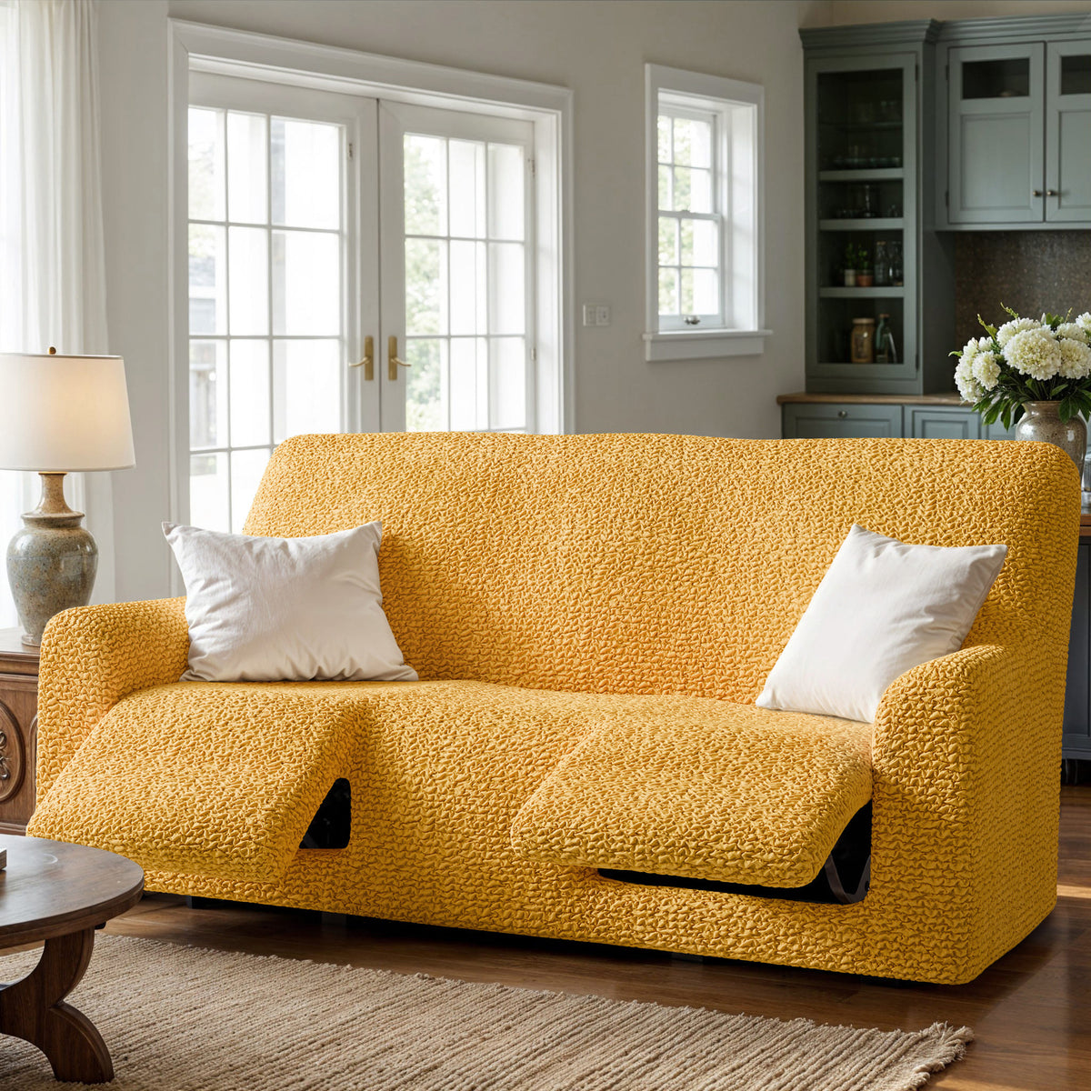3 Seater Recliner Slipcover, Comfort Collection – Mango, interior view 1 | Mango