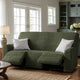 3 Seater Recliner Slipcover, Comfort Collection – Moss Green, interior view 1 | Moss Green