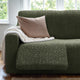 3 Seater Recliner Slipcover, Comfort Collection – Moss Green, interior view 2 | Moss Green