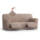 3 Seater Recliner Slipcover, Comfort Collection – Soft Taupe, front view | Soft Taupe