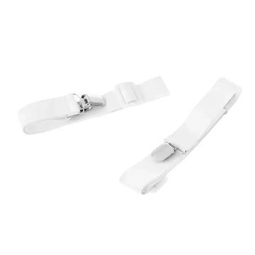 White Elastic Strap with Alligator Clip - Set of 2 pcs. - Mamma Mia Covers LLC