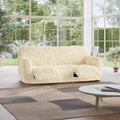 Cream 3 Seater Recliner Slipcover, Fuco Cotton Collection