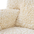 Cream Corner Sofa Slipcover, Fuco Cotton Collection