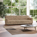 Tan Sofa 4 Seater Slipcover, Fuco Cotton Collection