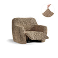 Tan Reclining Armchair Slipcover, Fuco Cotton Collection