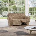 Tan 2 Seater Recliner Slipcover, Fuco Cotton Collection