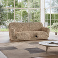 Tan 3 Seater Recliner Slipcover, Fuco Cotton Collection