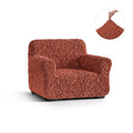 Terracotta Armchair Slipcover, Fuco Cotton Collection