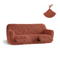 Terracotta 3 Seater Recliner Slipcover, Fuco Cotton Collection