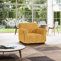 Mustard Yellow Armchair Slipcover, Fuco Cotton Collection