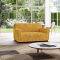 Mustard Yellow Loveseat 2 Seater Slipcover, Fuco Cotton Collection