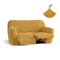 Mustard Yellow Recliner Cover 2 Seater Recliner Slipcover, Fuco Cotton Collection