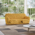 Mustard Yellow 3 Seater Recliner Slipcover, Fuco Cotton Collection