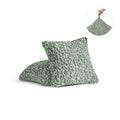 Sage Green Pillow Slipcovers 2 Pcs Set (18x18 in), Fuco Cotton Collection