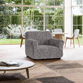 Grey Armchair Slipcover, Fuco Cotton Collection