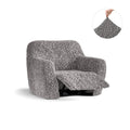 Grey Reclining Armchair Slipcover, Fuco Cotton Collection