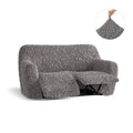 Grey 2 Seater Recliner Slipcover, Fuco Cotton Collection