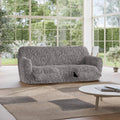 Grey 3 Seater Recliner Slipcover, Fuco Cotton Collection