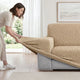 Sofa 3 Seater Slipcover, CottonRich Collection – Beige, product view | Beige