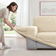Sofa 3 Seater Slipcover, CottonRich Collection – Cream, product view | Cream
