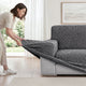 Chaise Lounge Slipcover, CottonRich Collection – Dark Grey, product view | Dark Grey