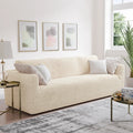 Cream Sofa 3 Seater Slipcover, Microfibra Collection