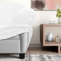 Crisp White Loveseat 2 Seater Slipcover, Microfibra Collection