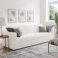 Crisp White Sofa 3 Seater Slipcover, Microfibra Collection